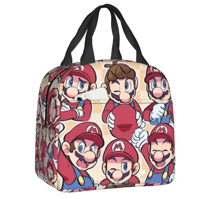 Custom M-Marioed Insulated Lunch Bag for Women Waterproof Funny Cartoon Thermal Cooler Lunch Box Kids School Children
Custom M-Marioed Insulated Lunch Bag for Women Waterproof Funny Cartoon Thermal Cooler Lunch Box Kids School Children