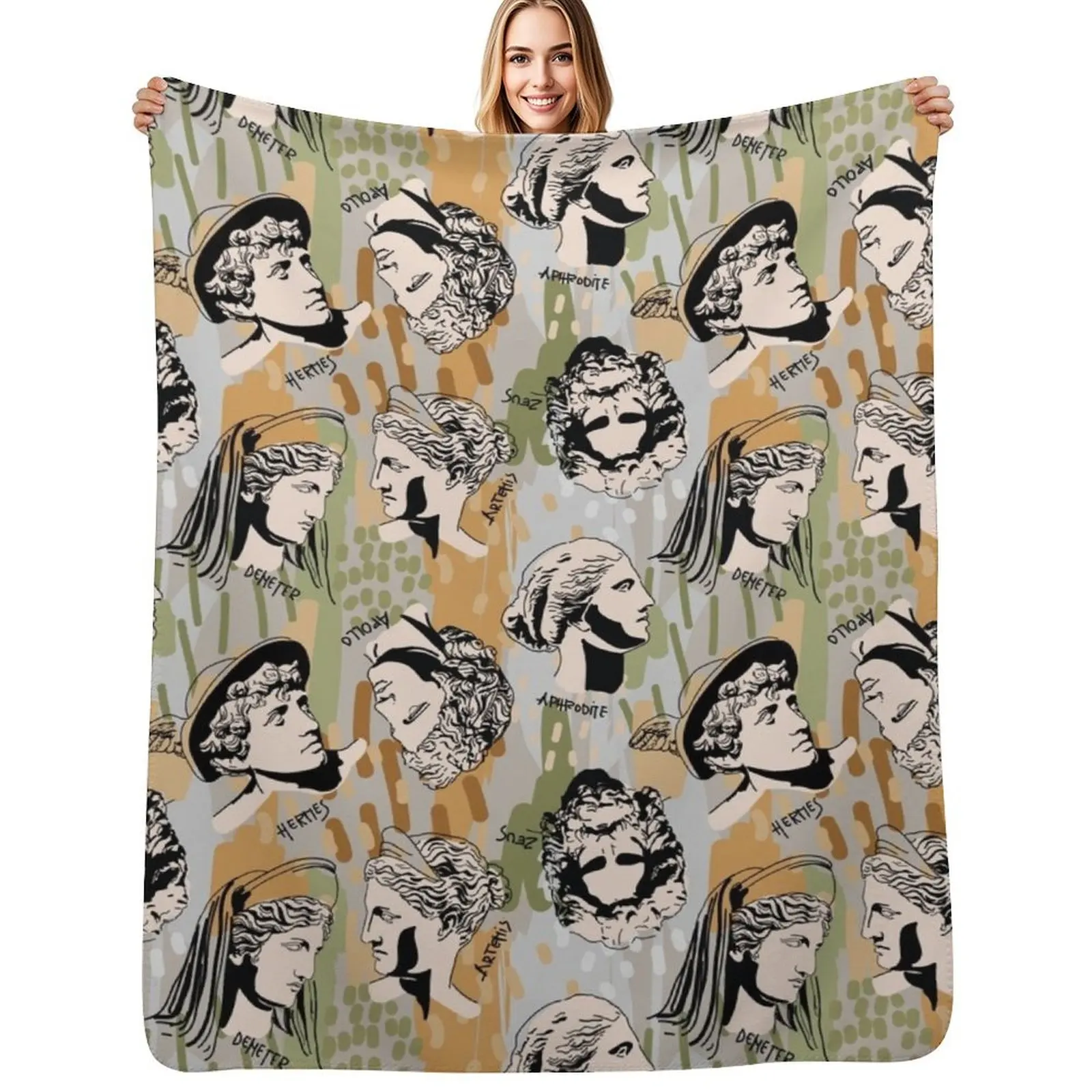 Greek Gods Throw Blanket Cozy Light Blanket for Travel Camping Picnic
Greek Gods Throw Blanket Cozy Light Blanket for Travel Camping Picnic