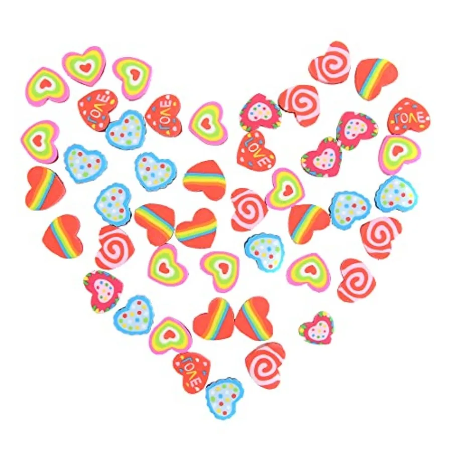 300Pcs Heart Mini Erasers for Bulk Small Cute Pencil Erasers for Valentines Day Gts Classroom School Rewards Party Favors
300Pcs Heart Mini Erasers for Bulk Small Cute Pencil Erasers for Valentines Day Gts Classroom School Rewards Party Favors