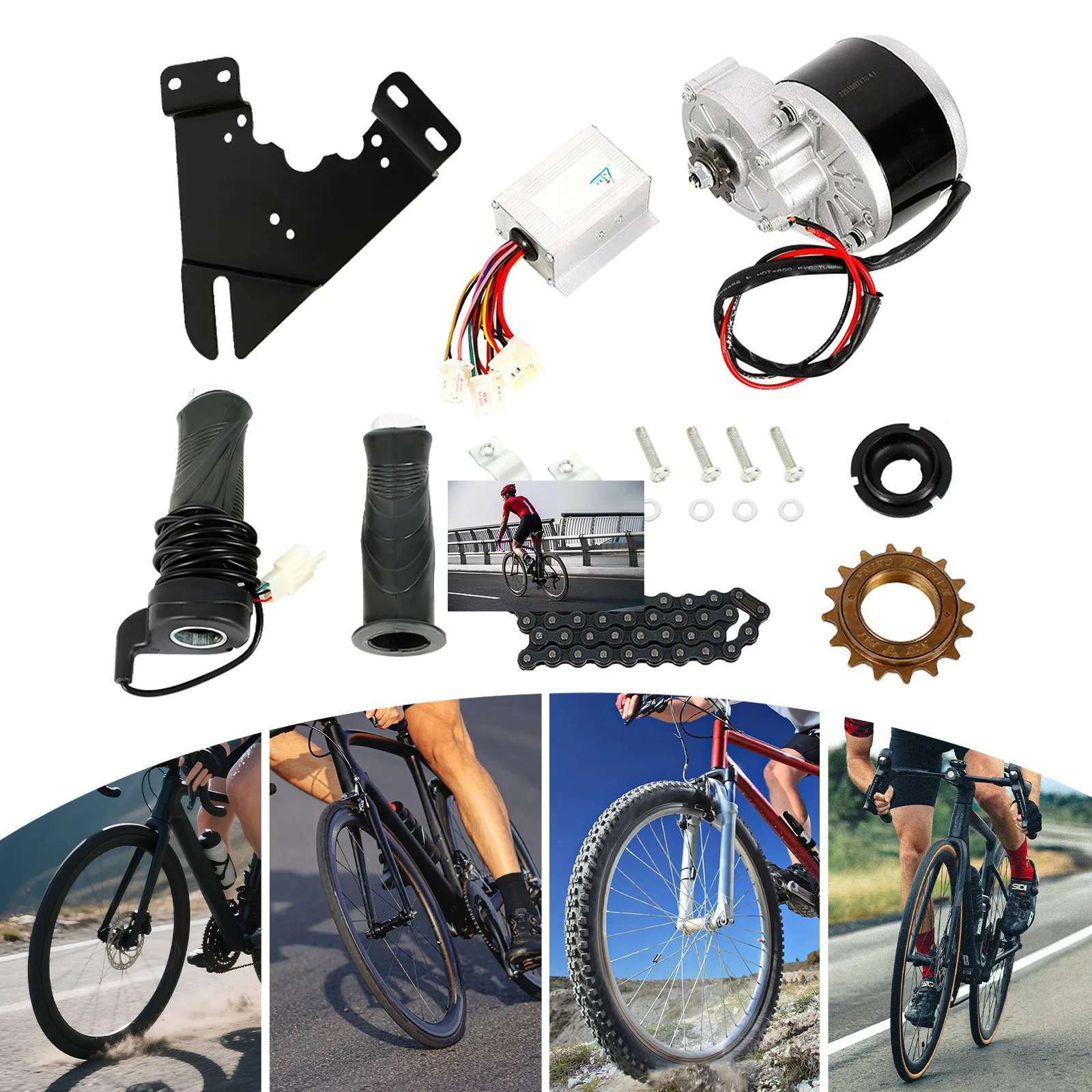 24V 250W Brushed Controller & Throttle Handle for Electric Scooter Bike Conversion Kit Long Cable Smooth Ride
24V 250W Brushed Controller & Throttle Handle for Electric Scooter Bike Conversion Kit Long Cable Smooth Ride
