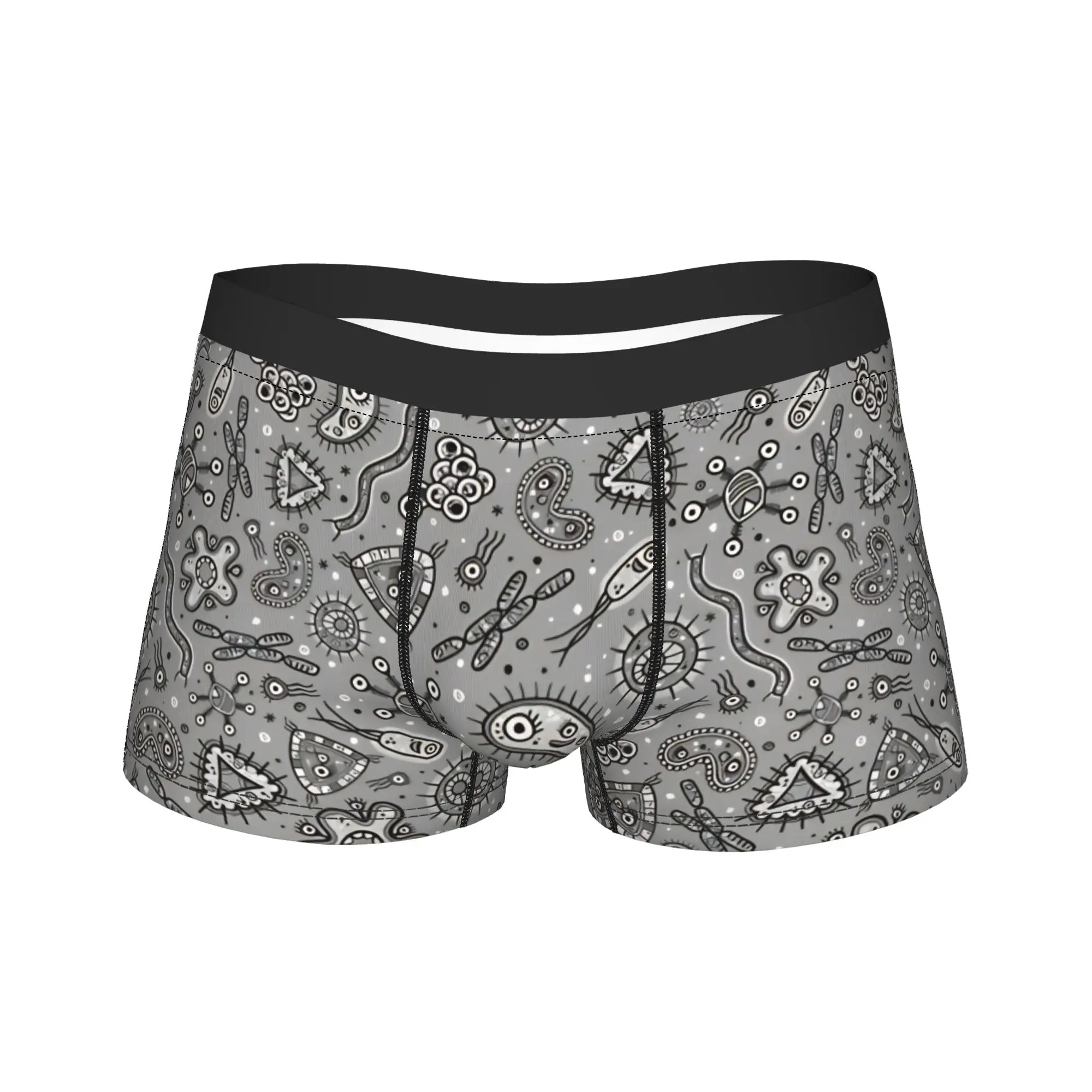 Cartoon Microbes Grey Gray Shorts Briefs Underwear Hot Sale Male Classic Trunk Design Plus Size Underpants
Cartoon Microbes Grey Gray Shorts Briefs Underwear Hot Sale Male Classic Trunk Design Plus Size Underpants