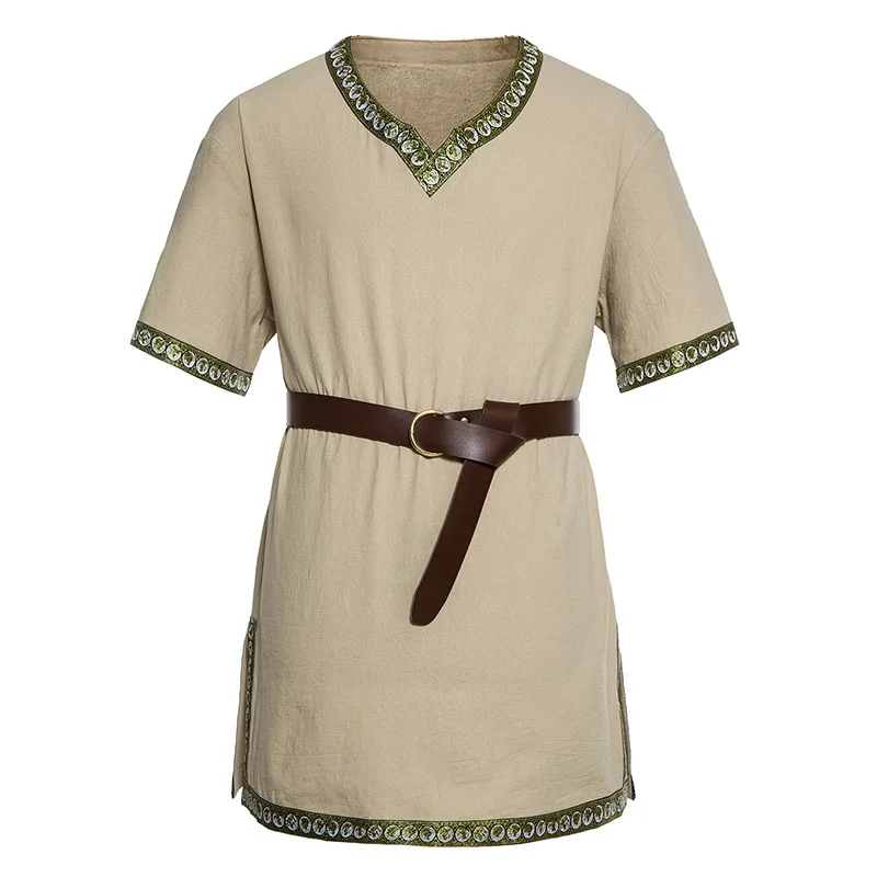 2026 Men's Summer European Size Medieval Costume Viking Knight Pirate Waist-Cinched Halloween Shirt Standard Fit Printed Cotton
2026 Men's Summer European Size Medieval Costume Viking Knight Pirate Waist-Cinched Halloween Shirt Standard Fit Printed Cotton