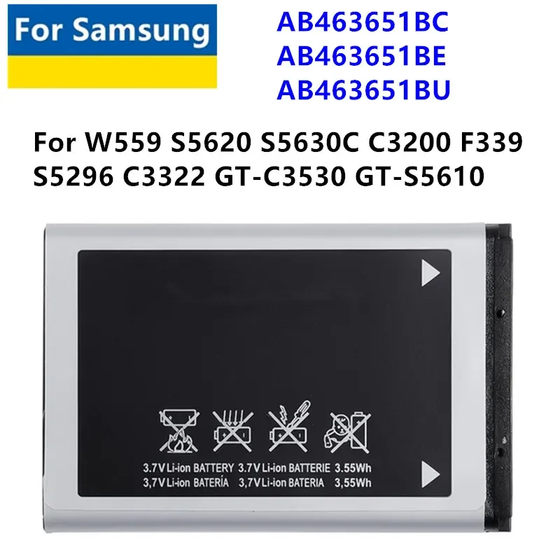1-2pcs/lot new battery ab463651bc ab463651be ab463651bu for Samsung W559 s5620 s5630c c3200 f339 s5296 c3322 GT-C3530 Vic
1-2pcs/lot new battery ab463651bc ab463651be ab463651bu for Samsung W559 s5620 s5630c c3200 f339 s5296 c3322 GT-C3530 Vic