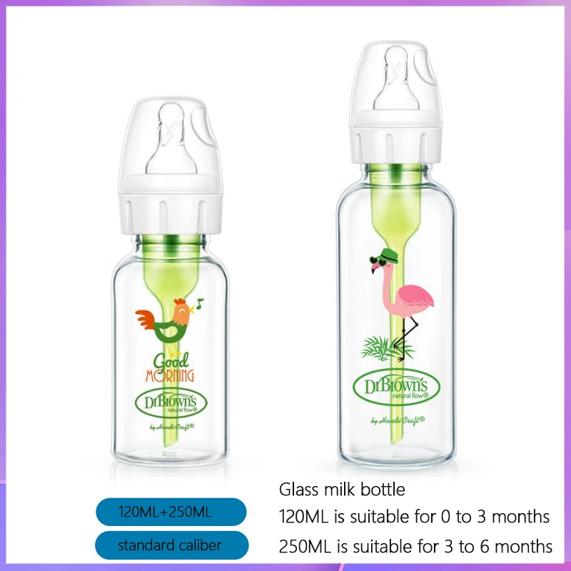 Стеклянная бутылочка для новорожденных Dr. Brown/Anti-Colic/Стандартный калибр/стандартный калибр/120 мл + 250 мл
Стеклянная бутылочка для новорожденных Dr. Brown/Anti-Colic/Стандартный калибр/стандартный калибр/120 мл + 250 мл