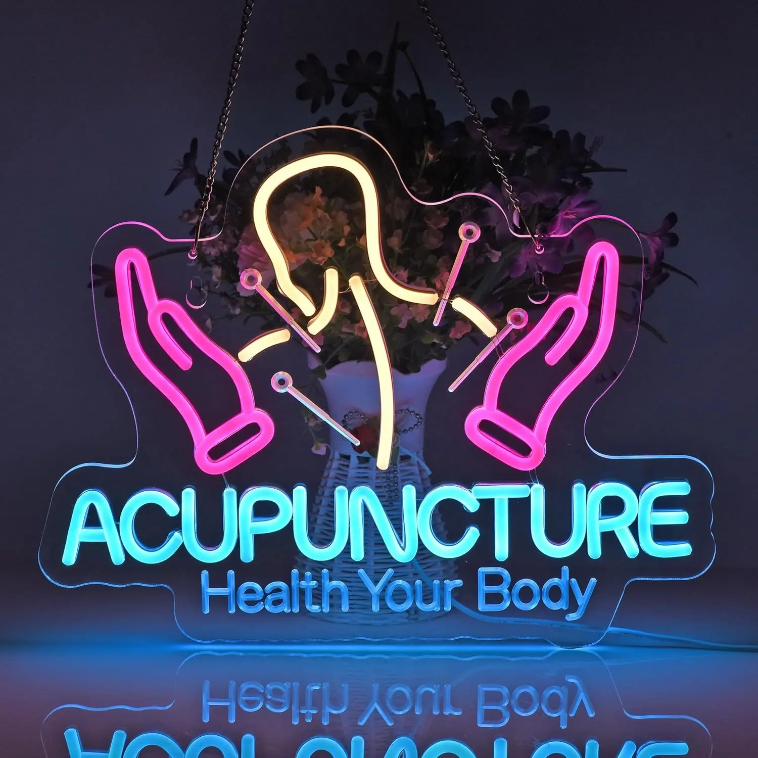 Acupuncture LED Neon Light - USB Powered, With Dimmer, Adjustable Brightness, Perfect for Therapy Rooms, Wellness Decor
Acupuncture LED Neon Light - USB Powered, With Dimmer, Adjustable Brightness, Perfect for Therapy Rooms, Wellness Decor