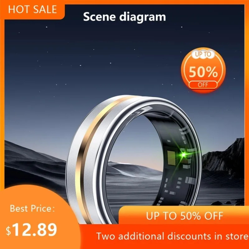 Echowear Smart SmartRing Ultra-thin 2.5mm Heart Rate Blood Oxygen Sleep Exercise Monitoring Gesture Photography Smart Ring 2026
Echowear Smart SmartRing Ultra-thin 2.5mm Heart Rate Blood Oxygen Sleep Exercise Monitoring Gesture Photography Smart Ring 2026