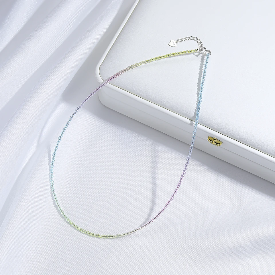 2 MM Bead Necklaces for Women Glass Crystal with Jewelry Party 925 Sterling Silver Chain Accessories For Choker
2 MM Bead Necklaces for Women Glass Crystal with Jewelry Party 925 Sterling Silver Chain Accessories For Choker