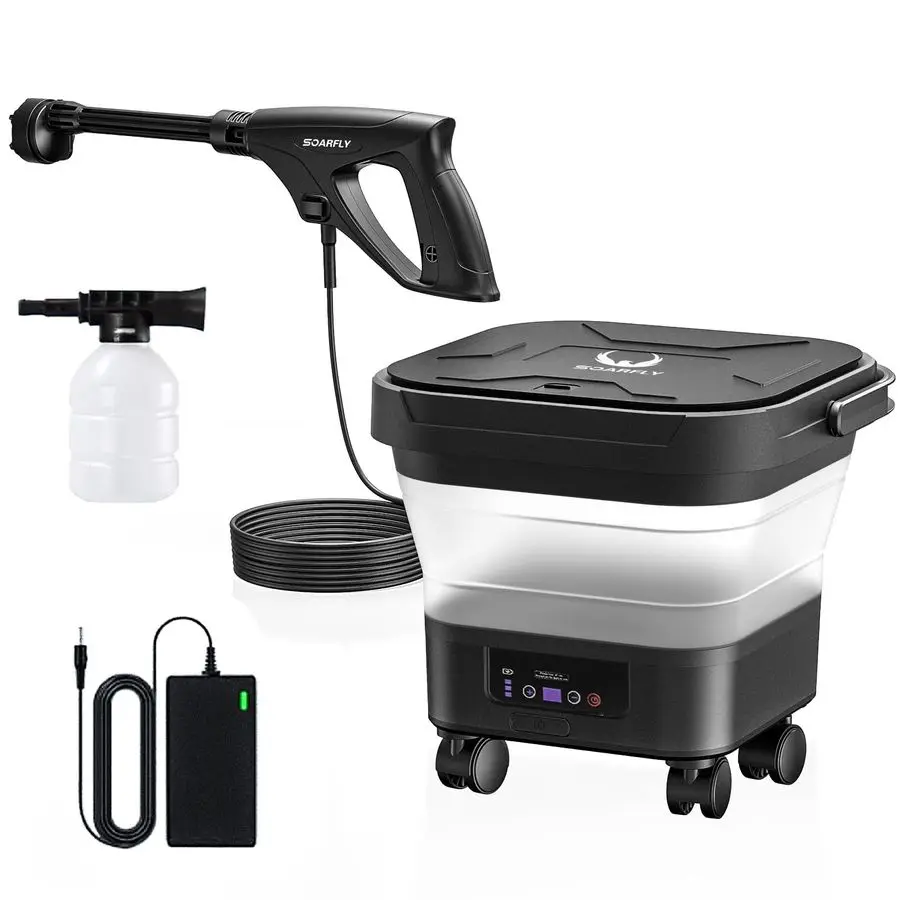 Беспроводная мойка высокого давления с баком 3,4 галлона, сопло 6 в 1, макс. 522 фунтов на квадратный дюйм, литиевая батарея 4000 мАч, срок службы батареи 60 минут
Беспроводная мойка высокого давления с баком 3,4 галлона, сопло 6 в 1, макс. 522 фунтов на квадратный дюйм, литиевая батарея 4000 мАч, срок службы батареи 60 минут