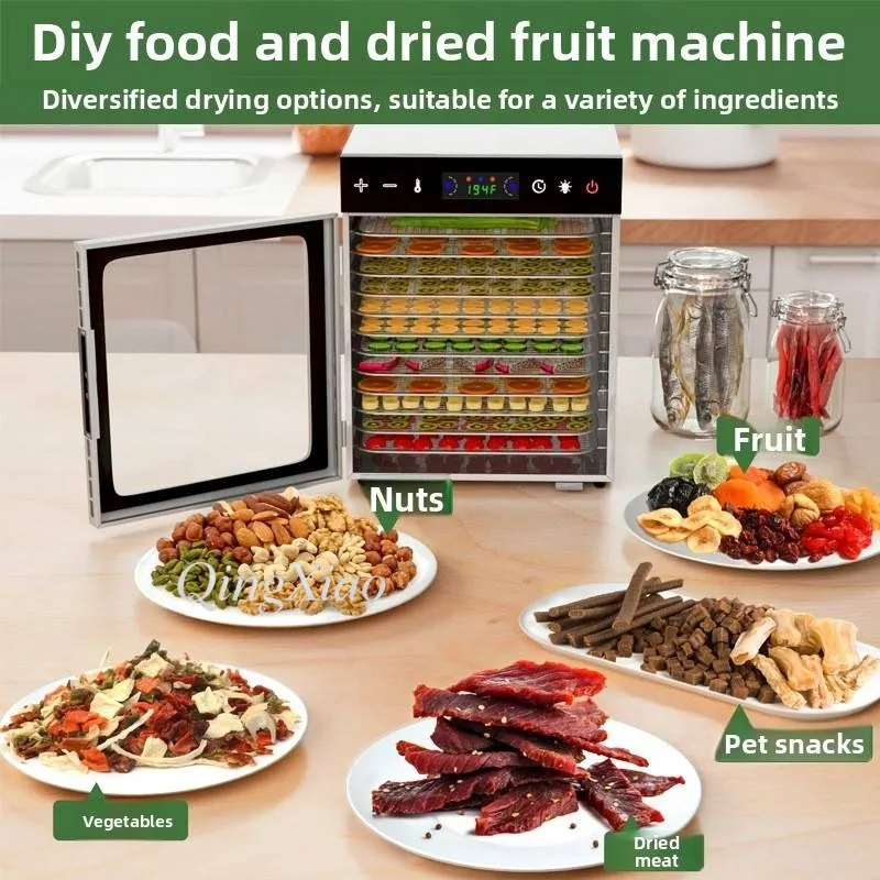 Multifunctional Smart Food Dehydrator Mini Household Air Dryer Fruit Vegetable Snack Meat Jerky Pet Treats Food Drying Machine
Multifunctional Smart Food Dehydrator Mini Household Air Dryer Fruit Vegetable Snack Meat Jerky Pet Treats Food Drying Machine