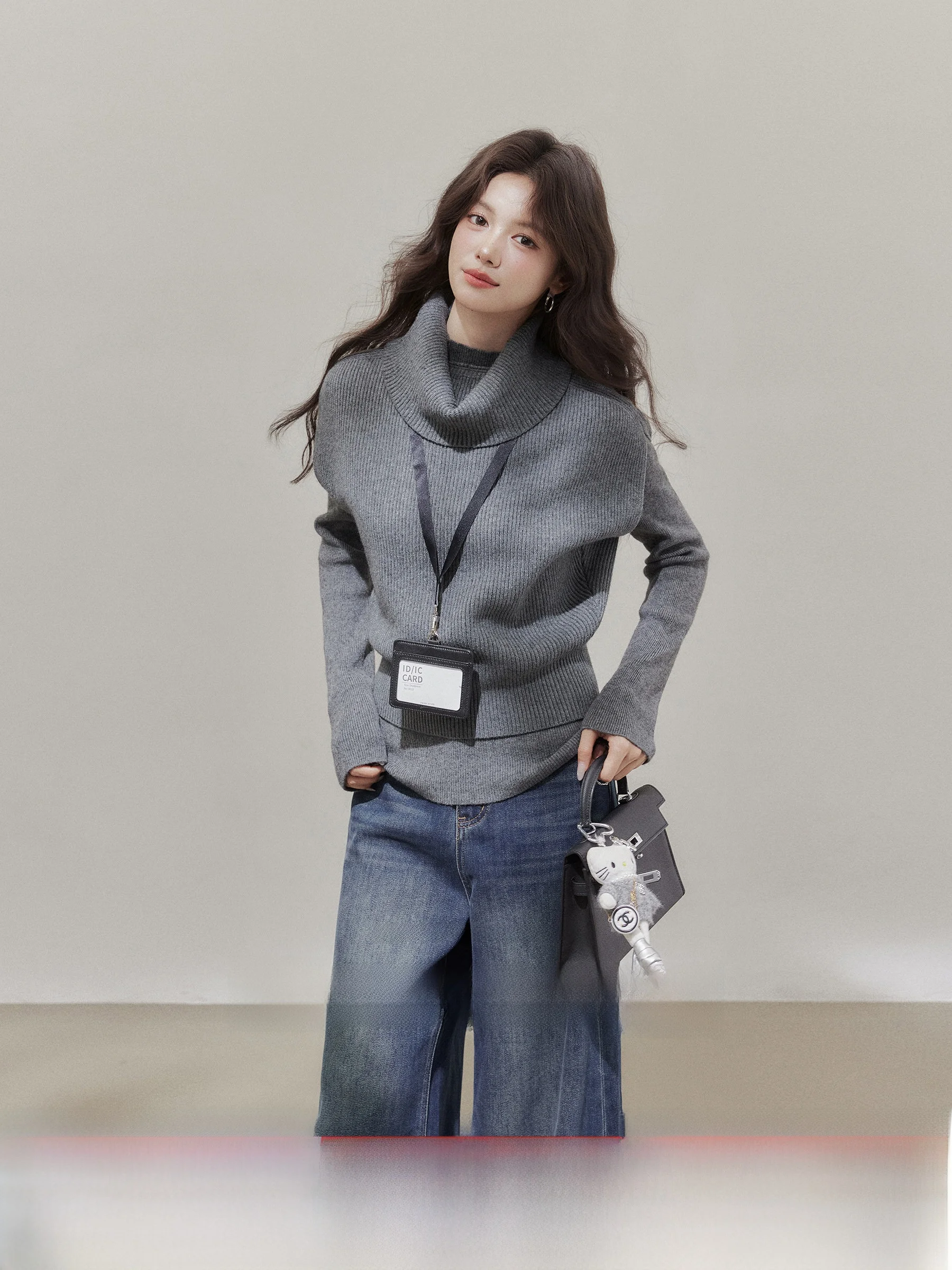 Комплект из двух предметов Spring Peach Inn: вязаный топ с высоким воротником и свободный жилет с длинными рукавами, свободный крой
Комплект из двух предметов Spring Peach Inn: вязаный топ с высоким воротником и свободный жилет с длинными рукавами, свободный крой