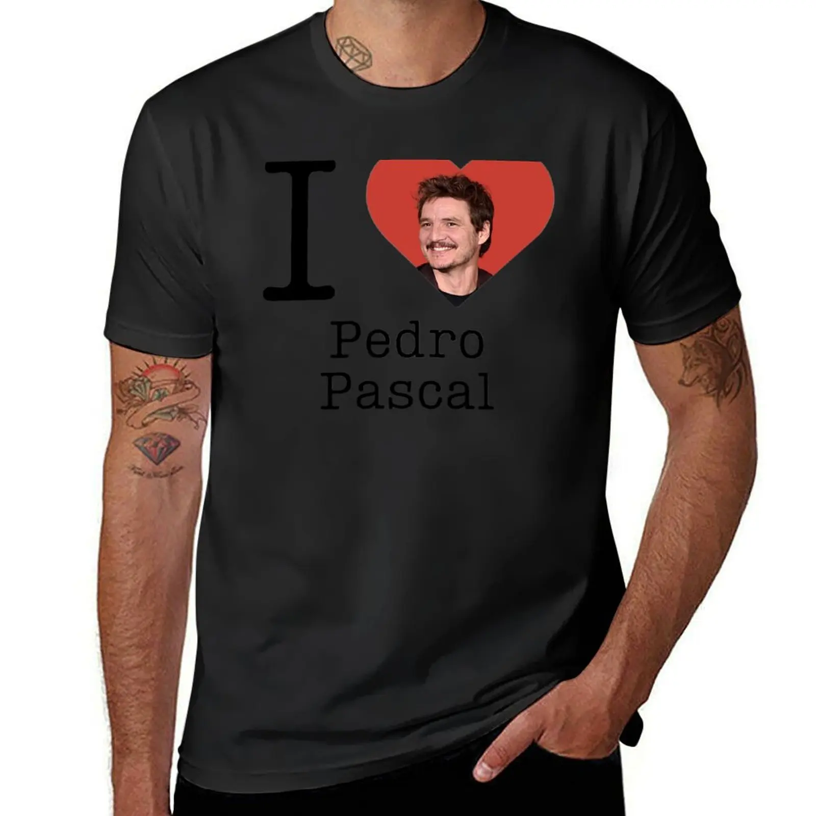 I love Pedro Pascal T-Shirt blanks summer tops heavyweights T-shirts for men cotton
I love Pedro Pascal T-Shirt blanks summer tops heavyweights T-shirts for men cotton