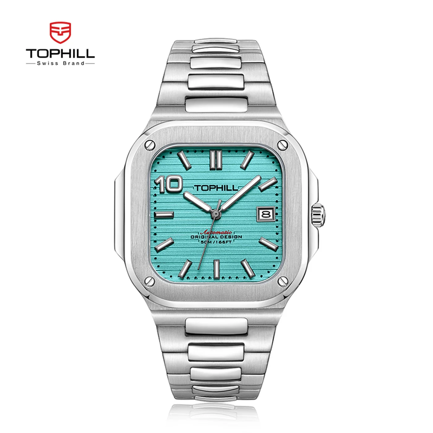 TOPHILL Automatic Square watch Naut-style Cubitus Ultra-Thin movement Large date 39mm Sapphire 5ATM
TOPHILL Automatic Square watch Naut-style Cubitus Ultra-Thin movement Large date 39mm Sapphire 5ATM