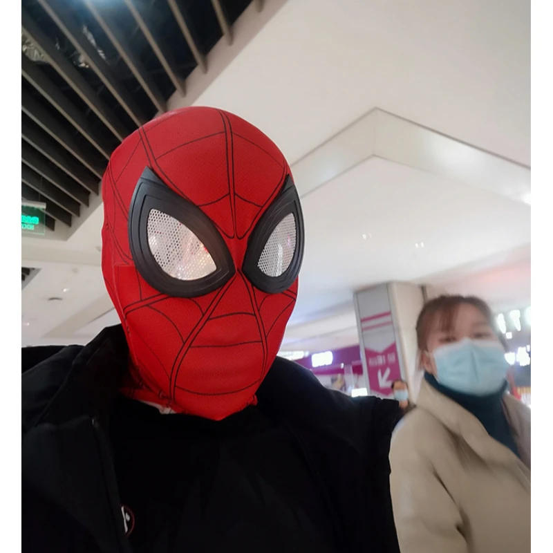 Spiderman headgear Superhero Mask Peter Parker Halloween Cosplay Costume headwear
Spiderman headgear Superhero Mask Peter Parker Halloween Cosplay Costume headwear