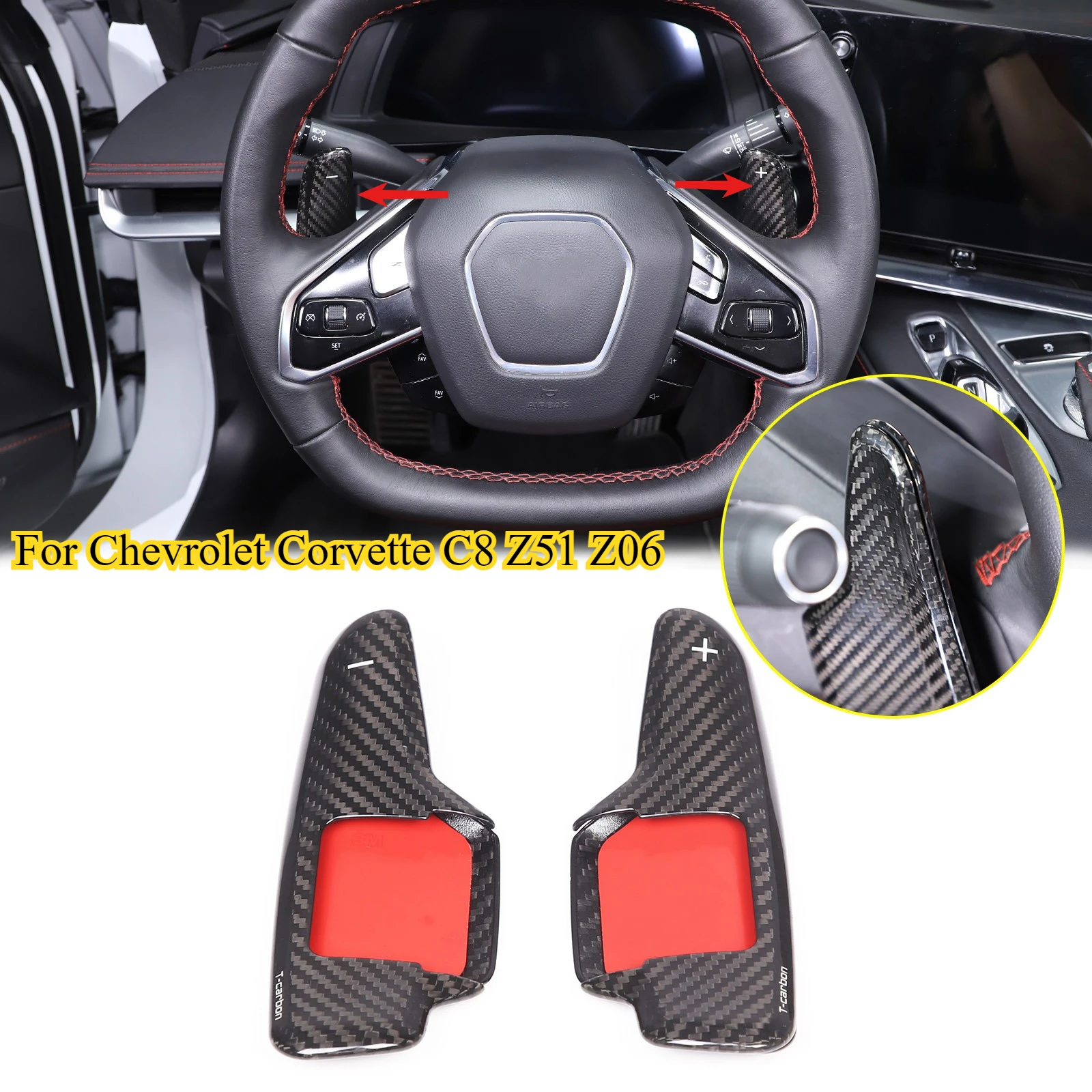 Расширенные подрулевые переключатели (лепестки) из карбона (красный/черный) для Chevrolet Corvette C8 Z51 Z06 20-25 Stingray
Расширенные подрулевые переключатели (лепестки) из карбона (красный/черный) для Chevrolet Corvette C8 Z51 Z06 20-25 Stingray