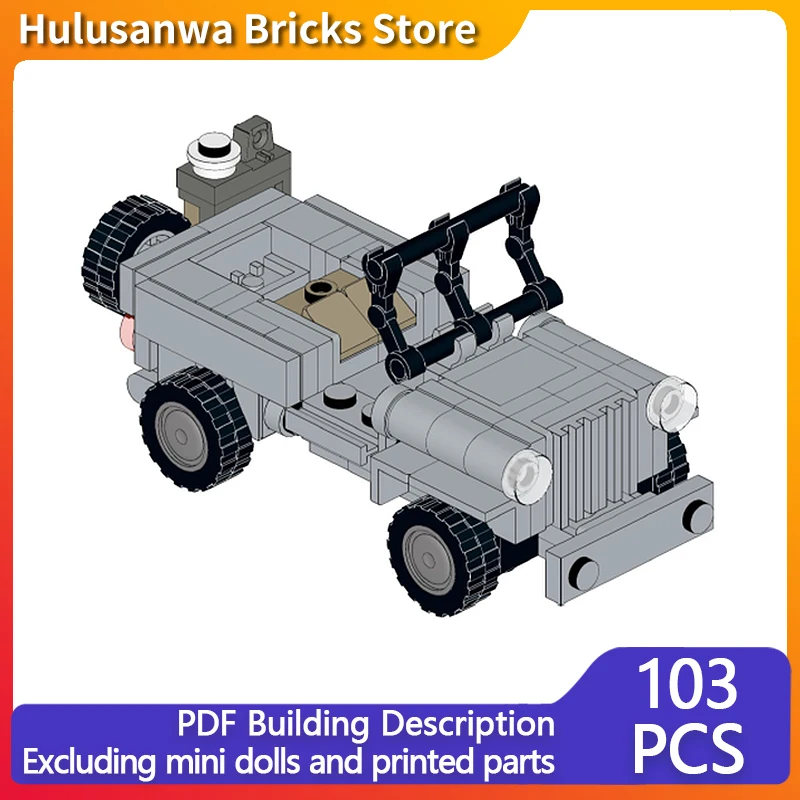 WW2 Военная модель внедорожника MOC Строительные кирпичи Военное оборудование Модульная технология Подарок Праздник Сборка Детский игрушечный костюм
WW2 Военная модель внедорожника MOC Строительные кирпичи Военное оборудование Модульная технология Подарок Праздник Сборка Детский игрушечный костюм