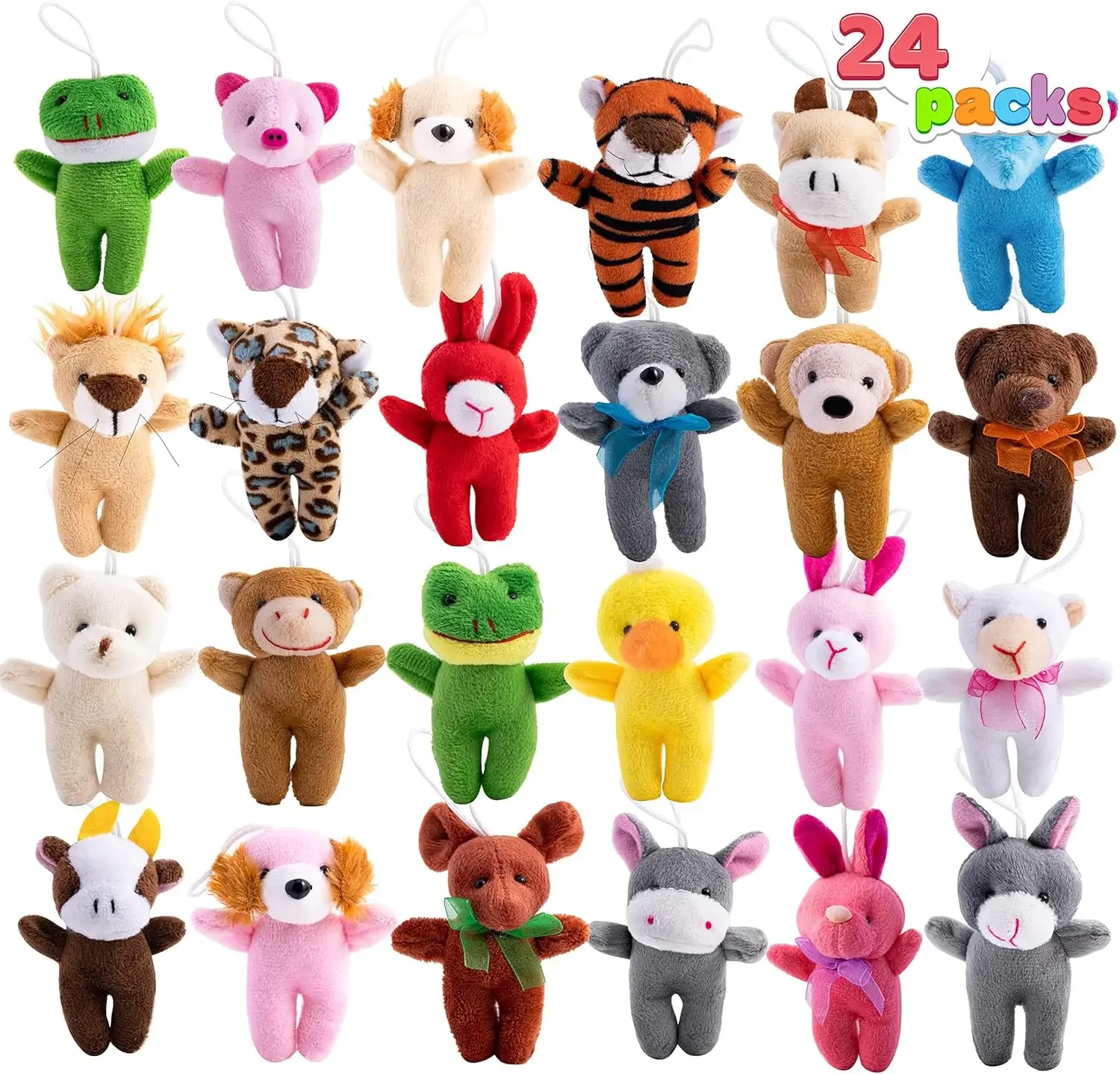 24 Pcs Mini Animal Plush Toys 3” Stuffed Animal Bulk for Kids Birthday Party Favors Presents Pinata Fillers Goodie Bag Fillers
24 Pcs Mini Animal Plush Toys 3” Stuffed Animal Bulk for Kids Birthday Party Favors Presents Pinata Fillers Goodie Bag Fillers
