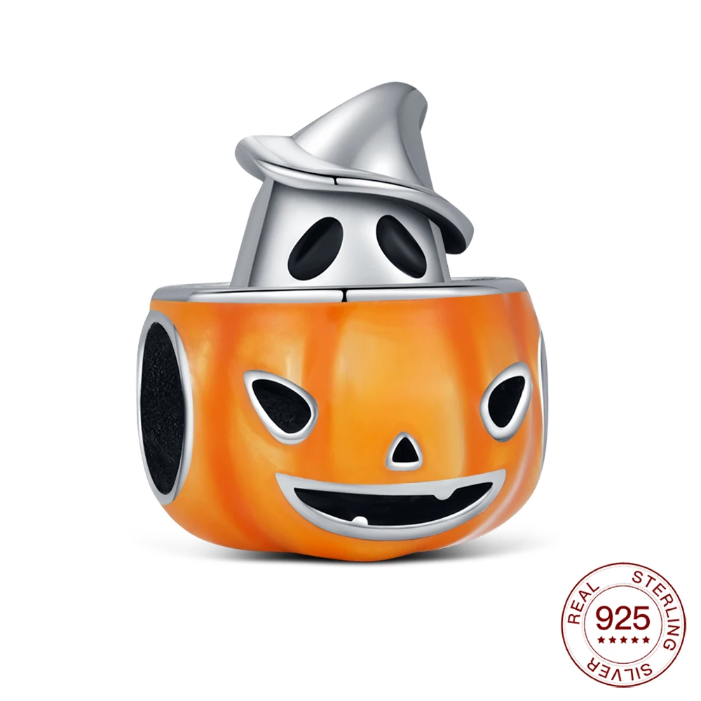 925 Silver Halloween Charm Pumpkin Ghost Beaded Jewelry Making Bracelet DIY Holiday Gift For Women Jewelry Lovers
925 Silver Halloween Charm Pumpkin Ghost Beaded Jewelry Making Bracelet DIY Holiday Gift For Women Jewelry Lovers
