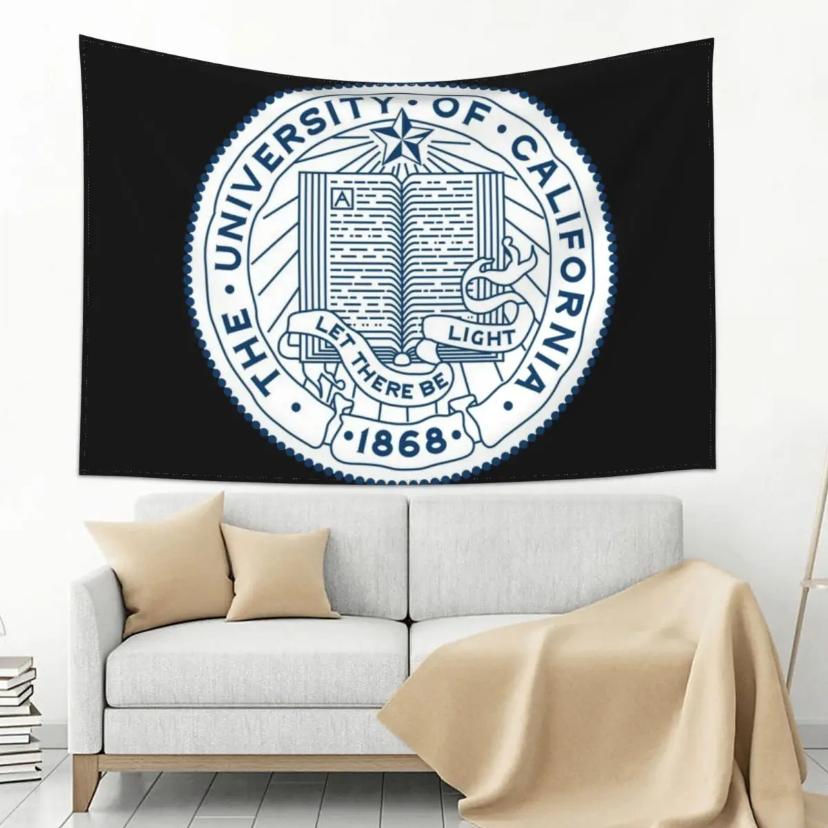 The University of California-Logo Tapestry Room Design Wall Mural Decorative Wall Murals Aesthetic Room Decoration Tapestry 
The University of California-Logo Tapestry Room Design Wall Mural Decorative Wall Murals Aesthetic Room Decoration Tapestry