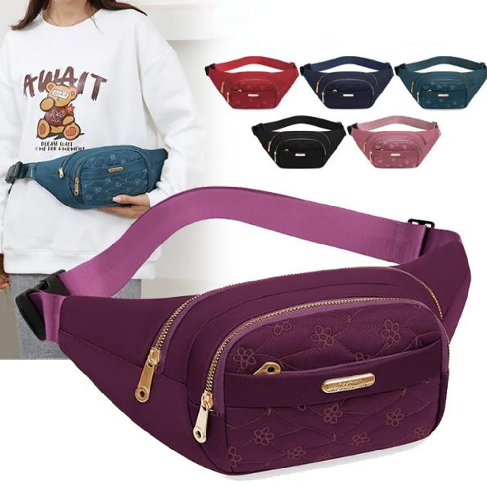 Women Waist Bag Outdoor Casual Chest Bag Splashproof Multi-Purpose Embroidery Crossbody Bag Cell Phone Coin Purse
Women Waist Bag Outdoor Casual Chest Bag Splashproof Multi-Purpose Embroidery Crossbody Bag Cell Phone Coin Purse