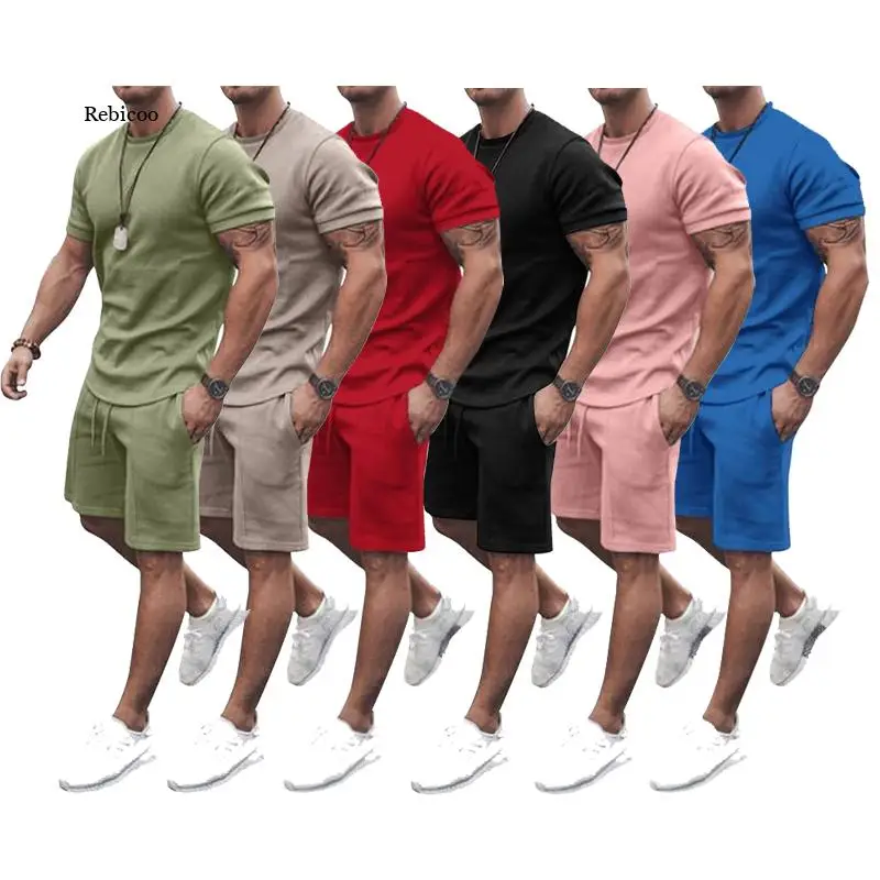 Men's Sets T shirt for menTracksuit Solid Color Short Sleeve Shirt&Shorts Set for Men Casual Streetwear 2-piece Suit 2022 Summer
Men's Sets T shirt for menTracksuit Solid Color Short Sleeve Shirt&Shorts Set for Men Casual Streetwear 2-piece Suit 2022 Summer