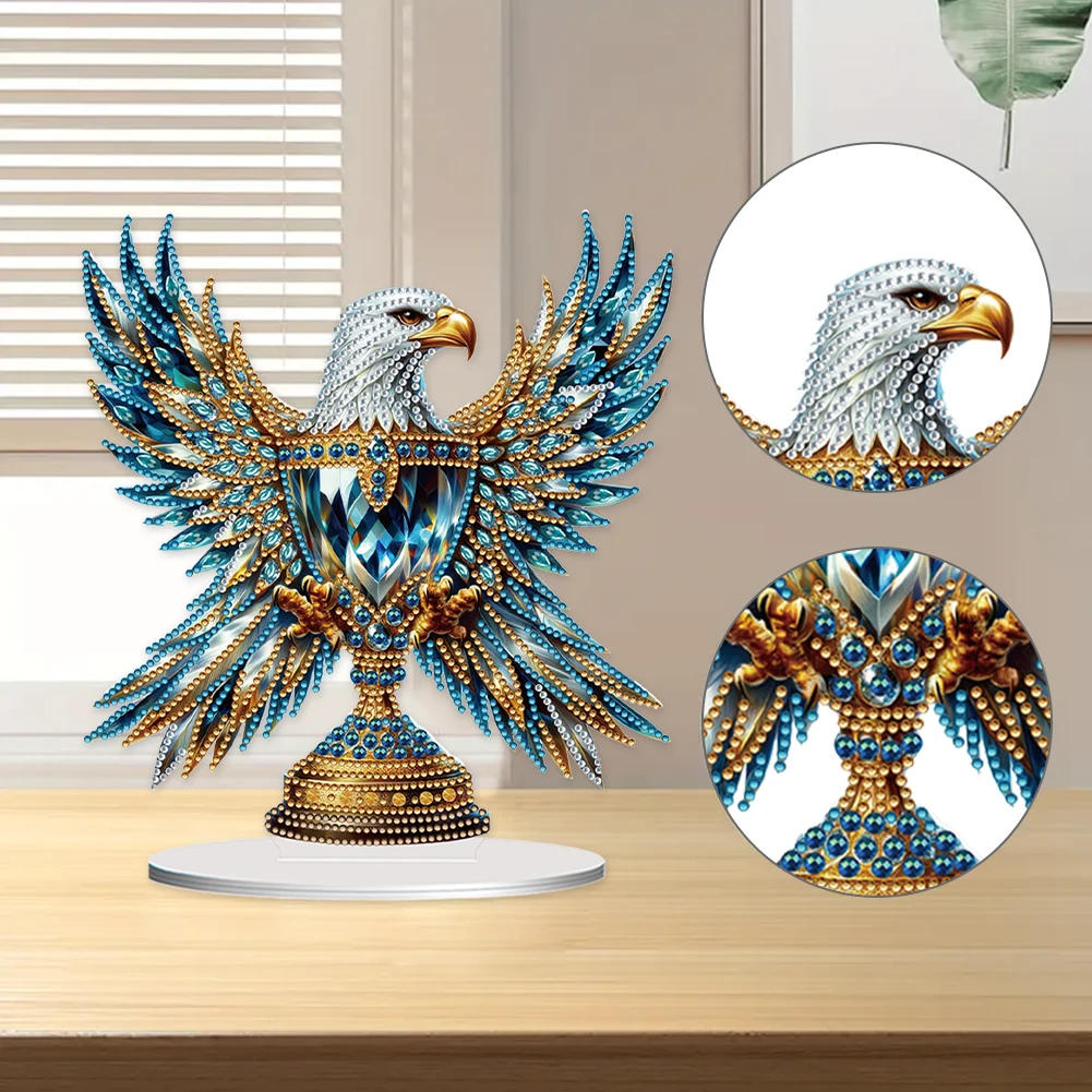 Acrylic Special Shape Eagle Trophy Diamond Painting Desktop Ornaments for Office
Acrylic Special Shape Eagle Trophy Diamond Painting Desktop Ornaments for Office