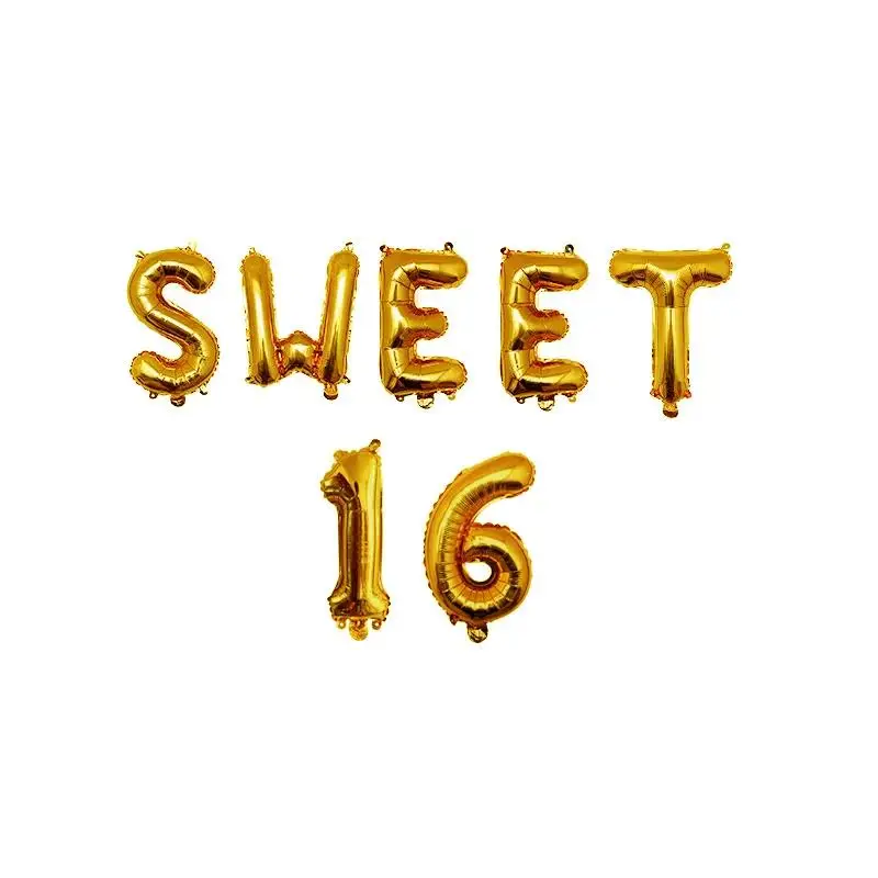 Sweet 16 Party Decorations Supplies Sixteen Birthday Decorations 16 Years Birthday Number Foil Balloons
Sweet 16 Party Decorations Supplies Sixteen Birthday Decorations 16 Years Birthday Number Foil Balloons