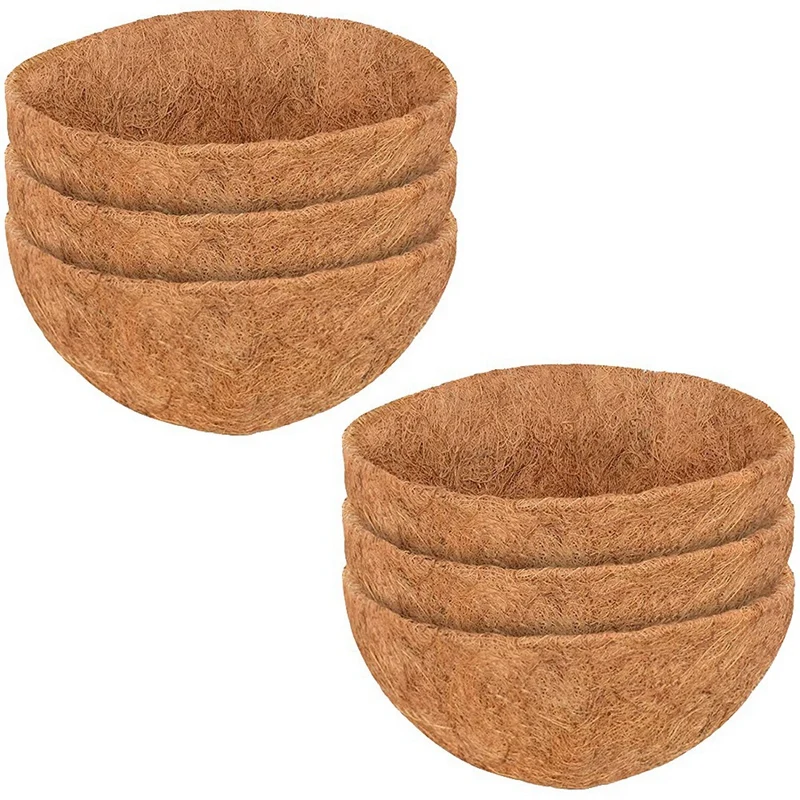 6 Pcs Round Coconut Liner Natural Coconut Fiber Basket Coconut Replacement Liner For Hanging Baskets Planters Flowers
6 Pcs Round Coconut Liner Natural Coconut Fiber Basket Coconut Replacement Liner For Hanging Baskets Planters Flowers