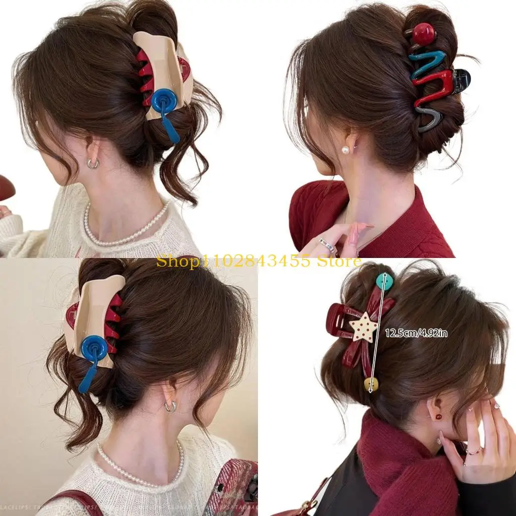 49MC Korean Style Large Hair Clip Claw Strong Grip Barrettes Trendy Hair Accesories for Gym Workouts and Casual Outings
49MC Korean Style Large Hair Clip Claw Strong Grip Barrettes Trendy Hair Accesories for Gym Workouts and Casual Outings