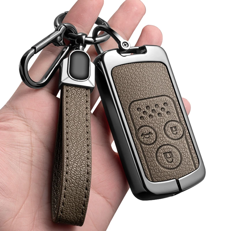 Zinc Alloy Leather Car Key Cover Case For Honda Accord CIVIC CRV Fit 2006 - 2015 Key Shell Holder Bag Protector Accessories
Zinc Alloy Leather Car Key Cover Case For Honda Accord CIVIC CRV Fit 2006 - 2015 Key Shell Holder Bag Protector Accessories