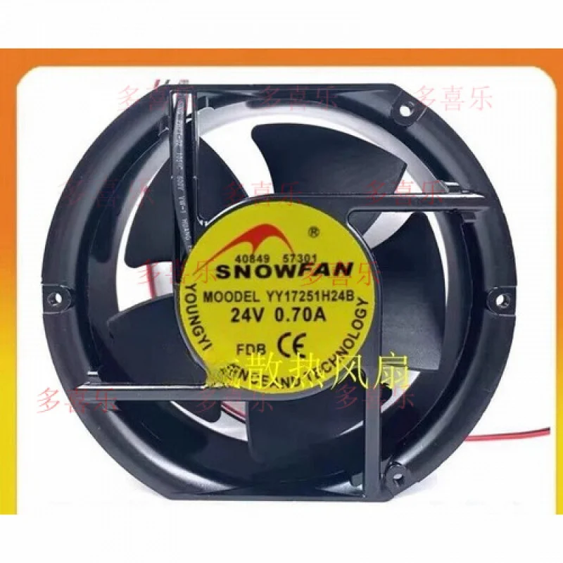 WW FOR SNOWFAN YY17251H24B 17251 24V 0.70A 17CM Ball Cooling Fan
WW FOR SNOWFAN YY17251H24B 17251 24V 0.70A 17CM Ball Cooling Fan