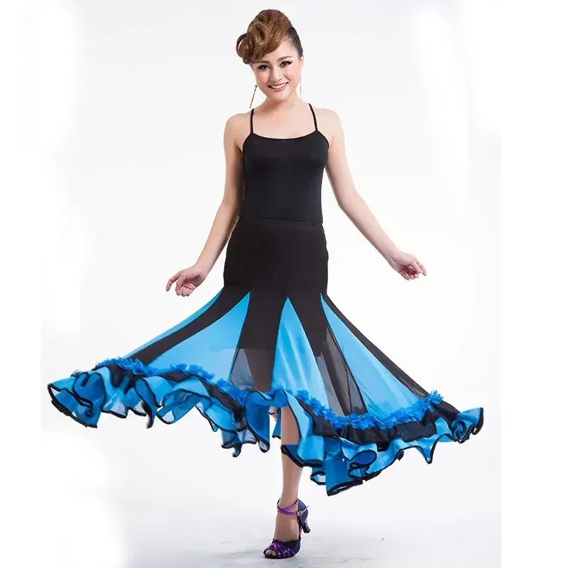 New Style Long Swing Dance Skirt Modern Dance Skirt National Standard Competition Dancing Waltz Costumes
New Style Long Swing Dance Skirt Modern Dance Skirt National Standard Competition Dancing Waltz Costumes