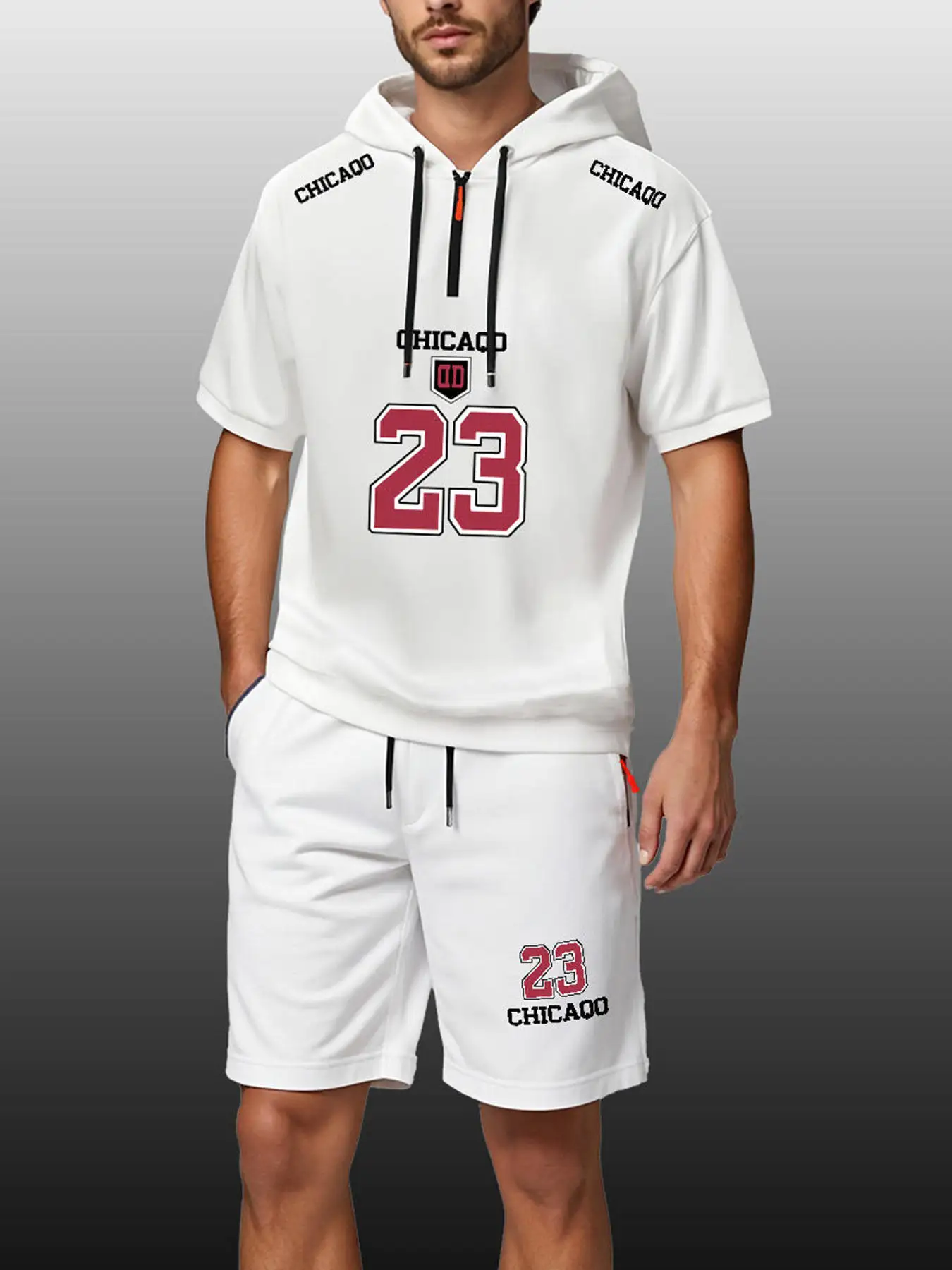 Men's Sets CHICAGO 23 Letter Print T-Shirts Shorts 2Pcs Outfit 2025 New Zipper Pocket Clothes Loose Fashion Oversize Summer Suit
Men's Sets CHICAGO 23 Letter Print T-Shirts Shorts 2Pcs Outfit 2025 New Zipper Pocket Clothes Loose Fashion Oversize Summer Suit