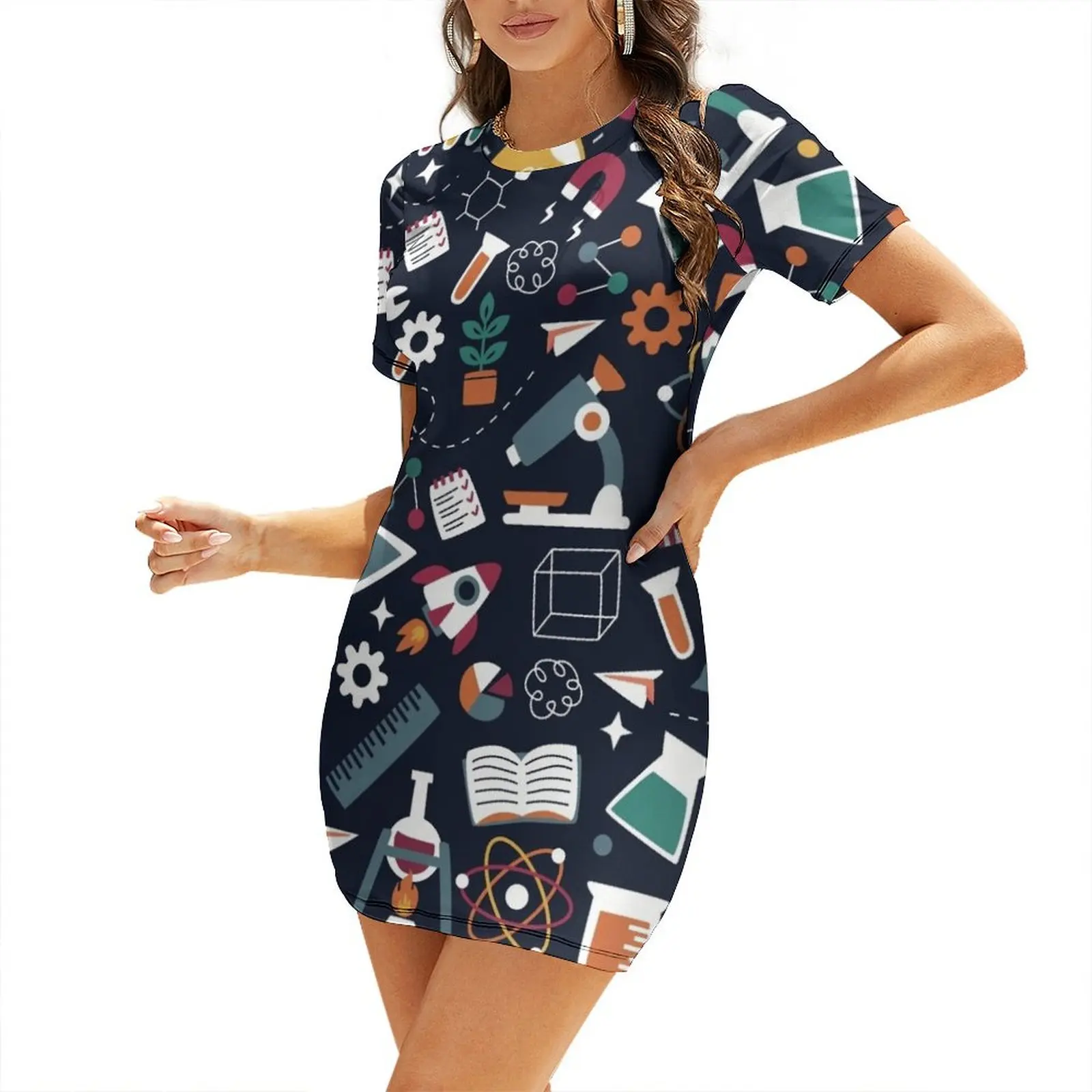 Amazing Science Short-Sleeved Dress luxury evening dresses 2025 dress party night Dress
Amazing Science Short-Sleeved Dress luxury evening dresses 2025 dress party night Dress