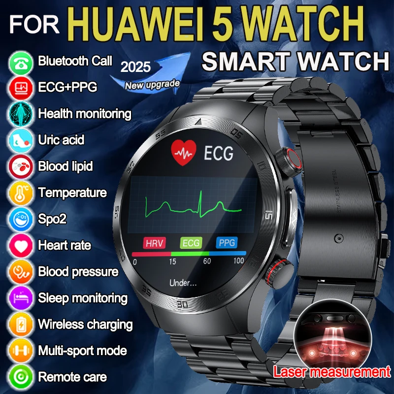 2025 New For HUAWEI Health Watch Uric Acid blood fat Smart watch laser Therapy Watches Bluetooth Call ECG+PPG Smart Watch Man
2025 New For HUAWEI Health Watch Uric Acid blood fat Smart watch laser Therapy Watches Bluetooth Call ECG+PPG Smart Watch Man