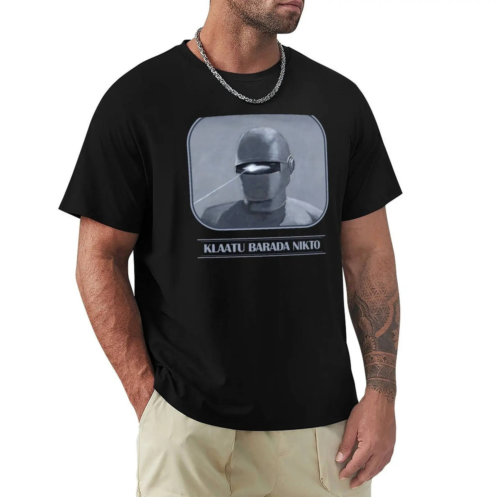 Klaatu Barada Nikto T-Shirt man clothes funny gifts custom shirt t shirts men
Klaatu Barada Nikto T-Shirt man clothes funny gifts custom shirt t shirts men