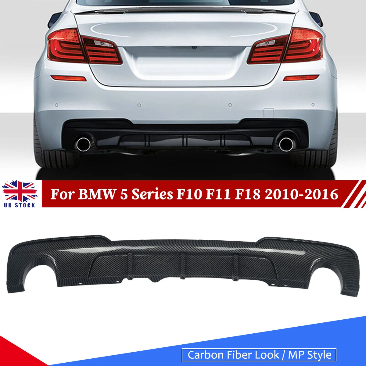 MagicKit Rear Diffuser Bumper Lip for BMW 5 Series F10 F11 520d 518d 525d 530d 535i 550i M Sport 2011 2012 2013 2014 2015 2016
MagicKit Rear Diffuser Bumper Lip for BMW 5 Series F10 F11 520d 518d 525d 530d 535i 550i M Sport 2011 2012 2013 2014 2015 2016