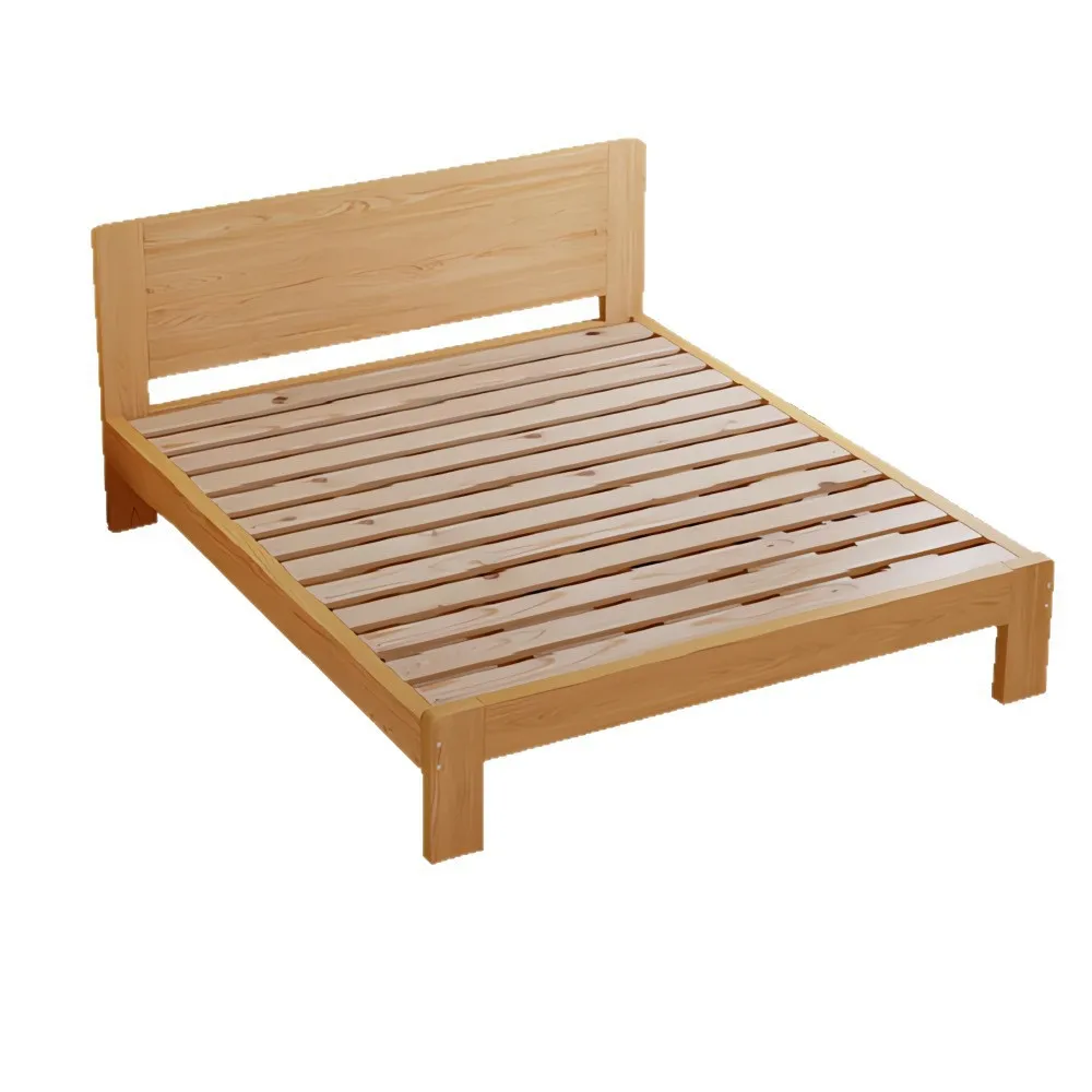 Solid wood bed Modern simple double bed 1.8 meters 1.2m single bed rack
Solid wood bed Modern simple double bed 1.8 meters 1.2m single bed rack