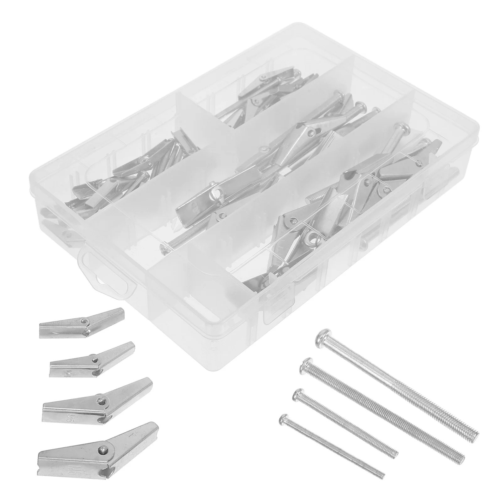 32pcs Umbrella Iron Aircraft Orchid Clip Toggle Bolts Metal Drywall Anchors Hardware Kit Expansion Screws Multifunctional
32pcs Umbrella Iron Aircraft Orchid Clip Toggle Bolts Metal Drywall Anchors Hardware Kit Expansion Screws Multifunctional