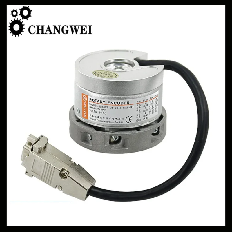 CNC encoder EI58C9.25-2048-SA5N4T is suitable for Changchun Huitong elevator with sine cosine encoder accessories 
CNC encoder EI58C9.25-2048-SA5N4T is suitable for Changchun Huitong elevator with sine cosine encoder accessories