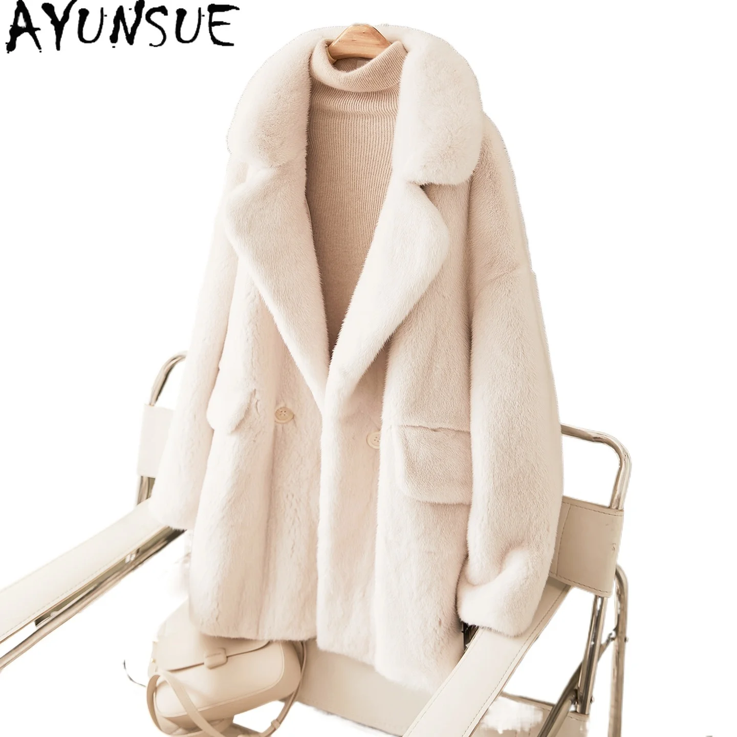 AYUNSUE Natural Mink Fur Winter Coat Women Luxury Clothes Warm Real Fur Coats Woman Fashion New Style 2026 Парка Натуральный Мех
AYUNSUE Natural Mink Fur Winter Coat Women Luxury Clothes Warm Real Fur Coats Woman Fashion New Style 2026 Парка Натуральный Мех