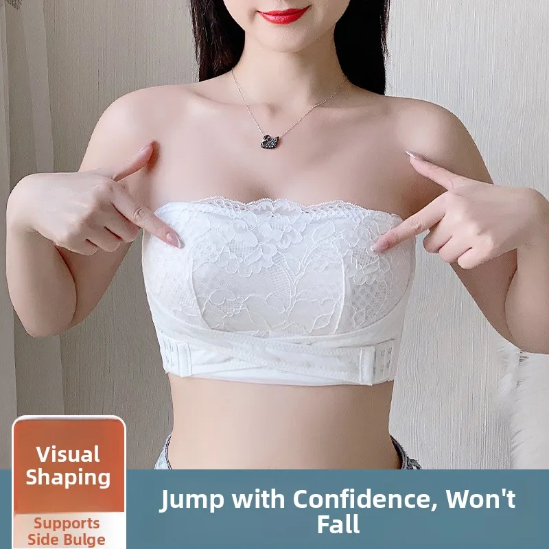 Lightweight Lace Wrap Chest Bra Women's Underwear Anti-Slip Dance Shoulder Strap Gathered Push up Comfortable Cotton Bra
Lightweight Lace Wrap Chest Bra Women's Underwear Anti-Slip Dance Shoulder Strap Gathered Push up Comfortable Cotton Bra