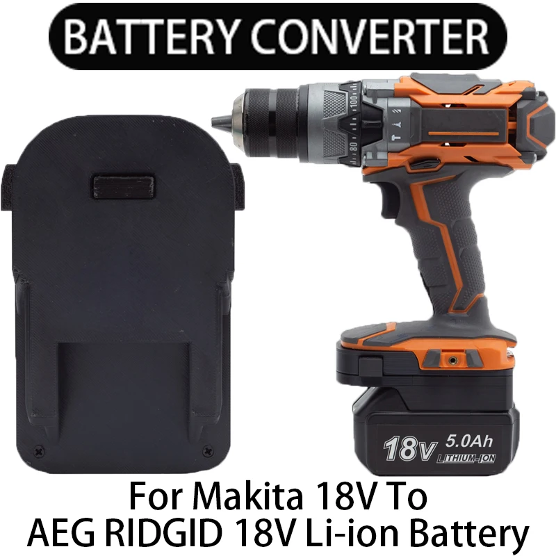 For AEG RIDGID 18V Li-Ion Tool Converter for Makita 18V Li-Ion Battery Adapter Power Tool Accessory(Without Battery and tool)
For AEG RIDGID 18V Li-Ion Tool Converter for Makita 18V Li-Ion Battery Adapter Power Tool Accessory(Without Battery and tool)