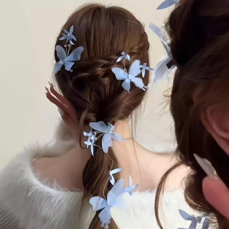 2 Pcs Women's Hair Clips Set Korean Mesh Butterfly Sweet Kawaii Hair Pins Headwear High-quality Gentle Hair Accessories For Girl
2 Pcs Women's Hair Clips Set Korean Mesh Butterfly Sweet Kawaii Hair Pins Headwear High-quality Gentle Hair Accessories For Girl