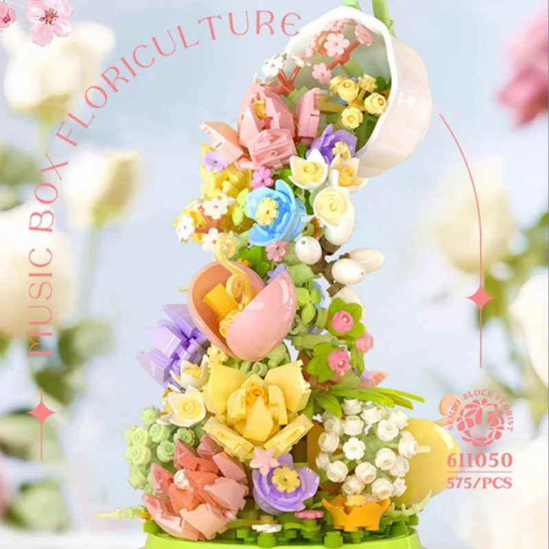 Flower Building Blocks Music Box Gifts Couples Pudding boyfriend and girlfriend ornaments Birthday toys
Flower Building Blocks Music Box Gifts Couples Pudding boyfriend and girlfriend ornaments Birthday toys