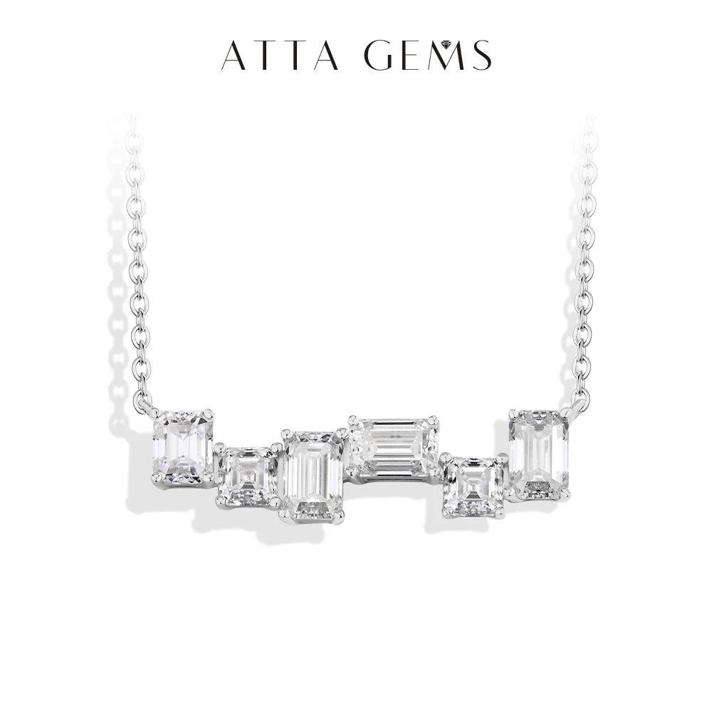 ATTAGEMS 4CTW DVVS1 Moissanite Diamond Necklace 18k White Gold Plated 925 Sterling Silver Sparkling Engagement Jewelry for Women
ATTAGEMS 4CTW DVVS1 Moissanite Diamond Necklace 18k White Gold Plated 925 Sterling Silver Sparkling Engagement Jewelry for Women