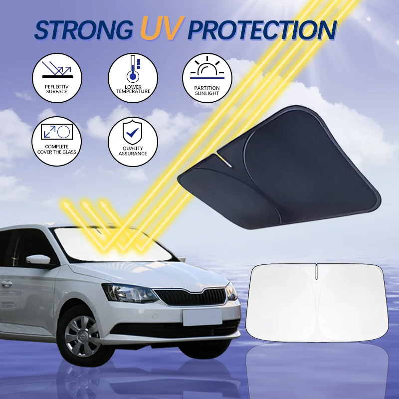 Car Sun Visor Front Windshield Sunshade Heat Insulation Summer Auto Accessories For Skoda Fabia 5J MK2 II Roomster
Car Sun Visor Front Windshield Sunshade Heat Insulation Summer Auto Accessories For Skoda Fabia 5J MK2 II Roomster