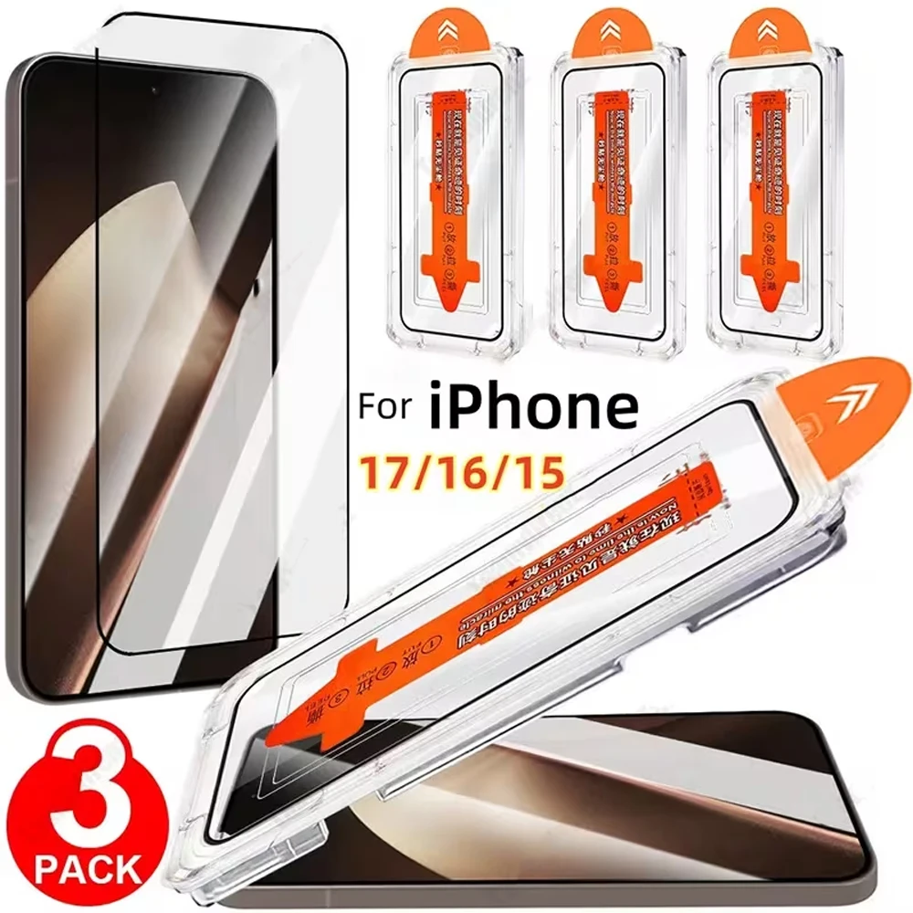 3PCS 8K Easy Install Screen Protector For iPhone 17 13 11 16 Pro Max 15 14 16e 12 Mini Air XR X XS 6 7 8 Plus SE Tempered Glass
3PCS 8K Easy Install Screen Protector For iPhone 17 13 11 16 Pro Max 15 14 16e 12 Mini Air XR X XS 6 7 8 Plus SE Tempered Glass