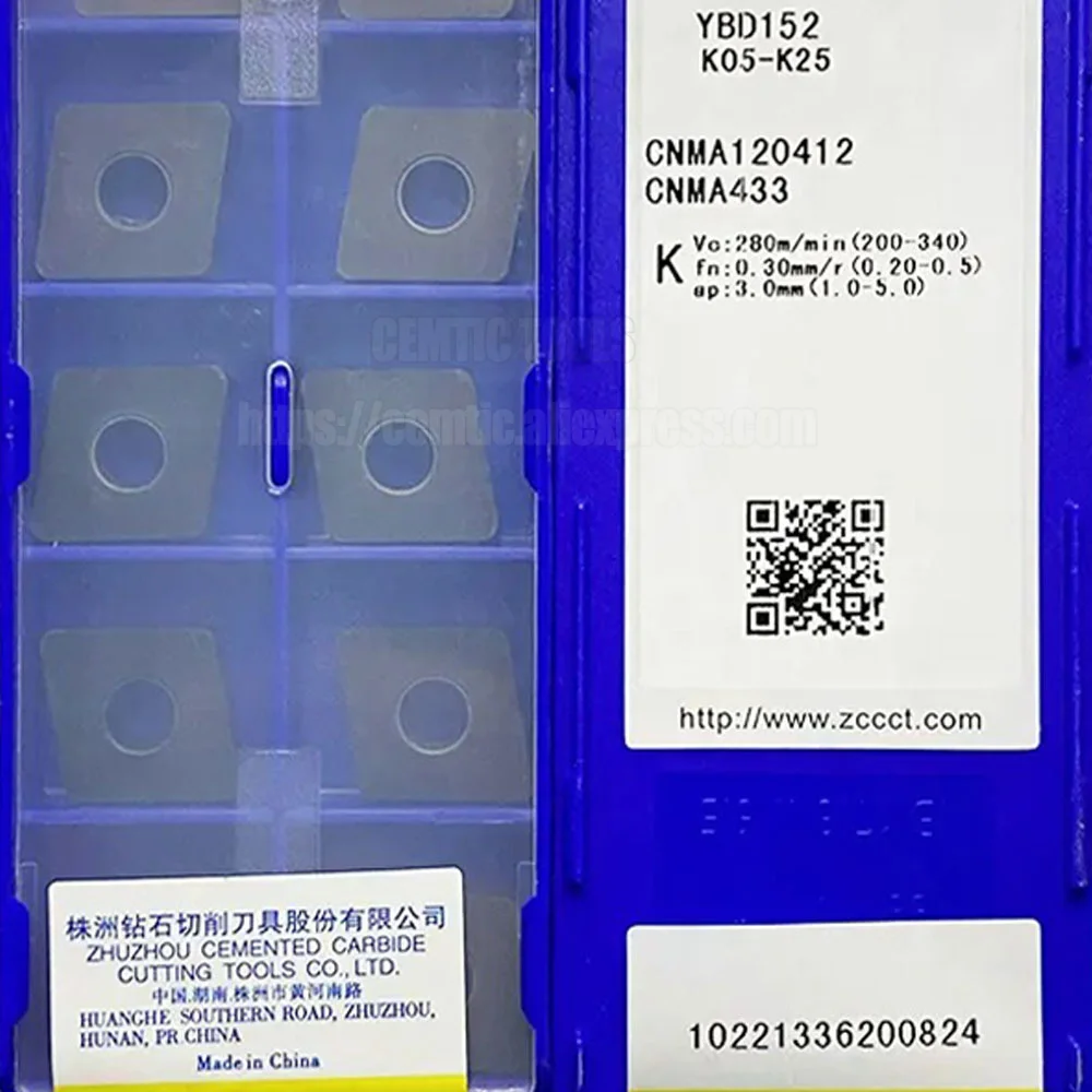 ZCC CNC Карибские вставки для обработки чугуна YBC151 YBC251 CNMA120412 YBD152 YBD151 CNMA 120412 10 шт./коробка
ZCC CNC Карибские вставки для обработки чугуна YBC151 YBC251 CNMA120412 YBD152 YBD151 CNMA 120412 10 шт./коробка