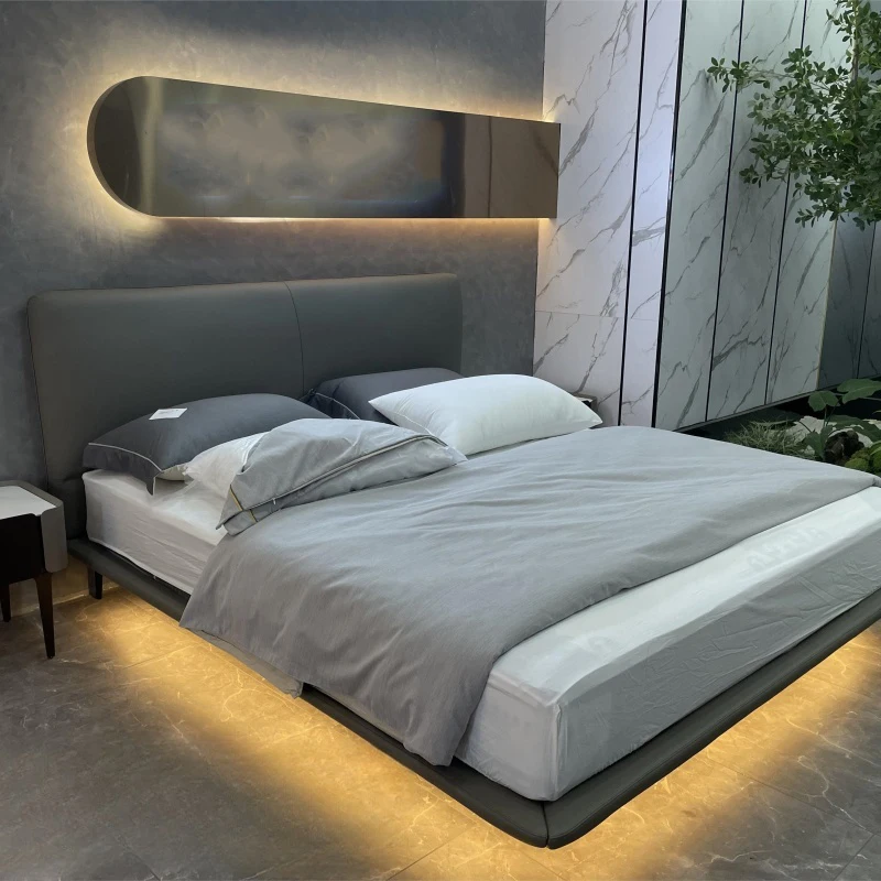 Super King Size Italian Luxury Leather Bed Hotel Home Use Storage Bedroom Furniture
Super King Size Italian Luxury Leather Bed Hotel Home Use Storage Bedroom Furniture