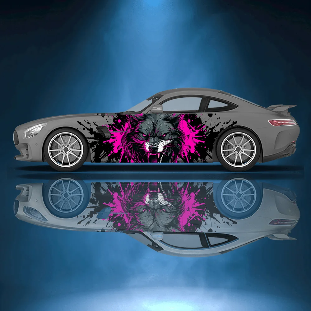 Wolf Roaring Colorful Splash Car Vinyl Wraps Decal Self-adhesive PVC Sticker Suitable for Trucks SUV Decor Auto Accessories Gift
Wolf Roaring Colorful Splash Car Vinyl Wraps Decal Self-adhesive PVC Sticker Suitable for Trucks SUV Decor Auto Accessories Gift